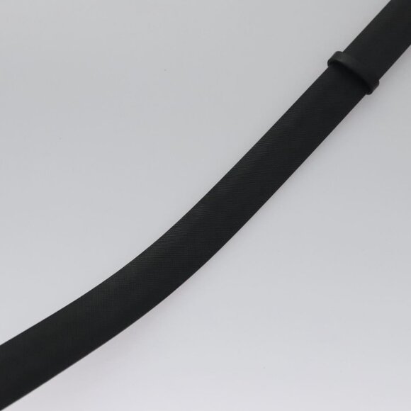 Salvatore Ferragamo Gancini Belt Leather 29.1""-31.5"" Black Auth am7781V - Picture 10 of 11